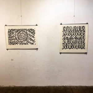 Guundie Kuchling Two Lino Prints in Art Show
