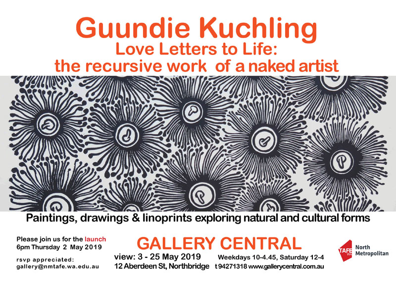 Guundie Kuchling invitation to my solo show